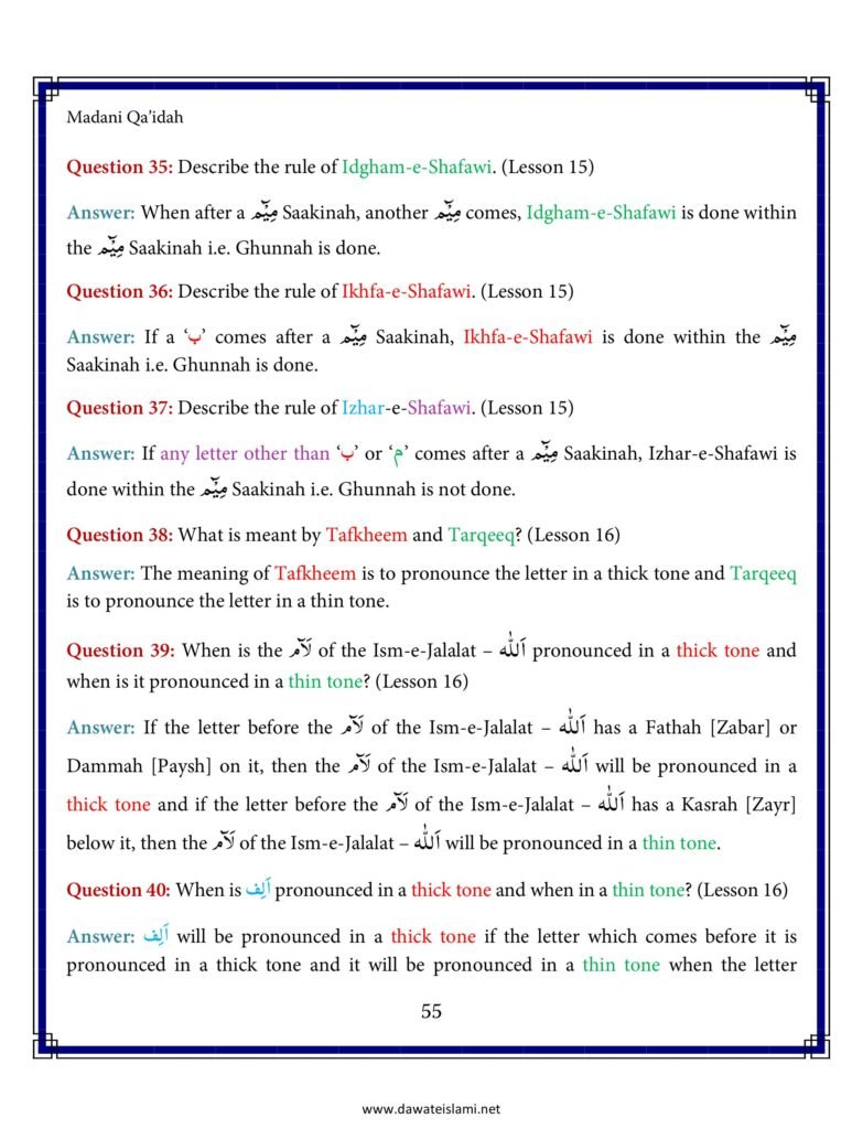Madni Qaida in English Page 66