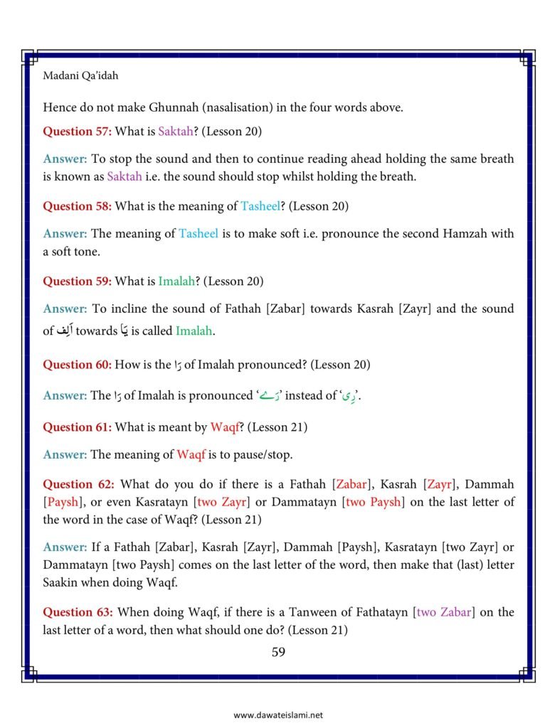 Madni Qaida in English Page 70