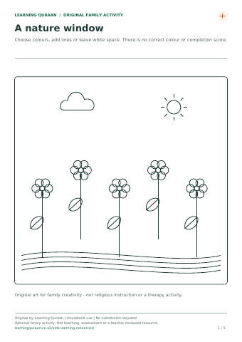First-page preview of Creative pattern colouring.
